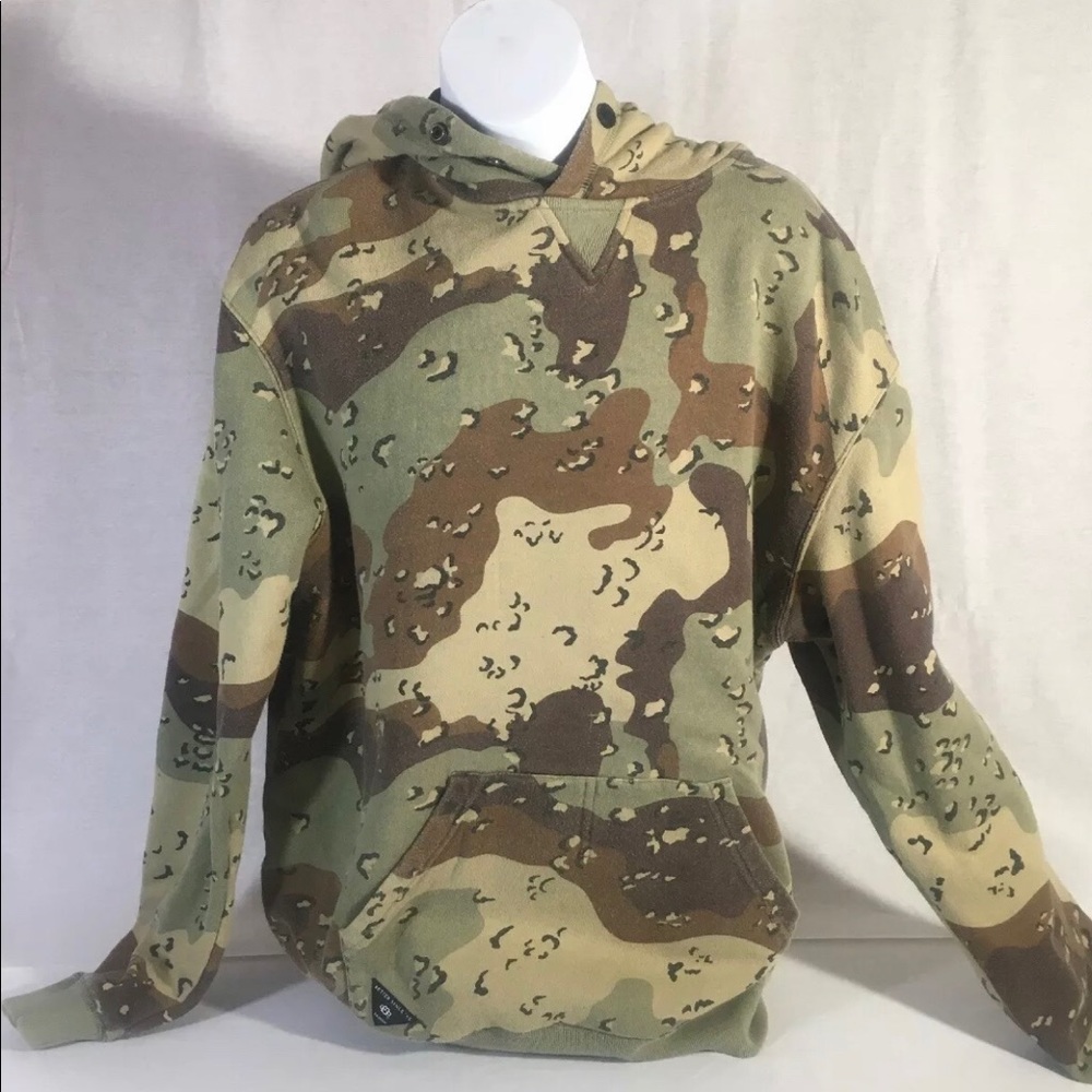 10 Deep Hoodie Green Camouflage Camo Logo big NYC